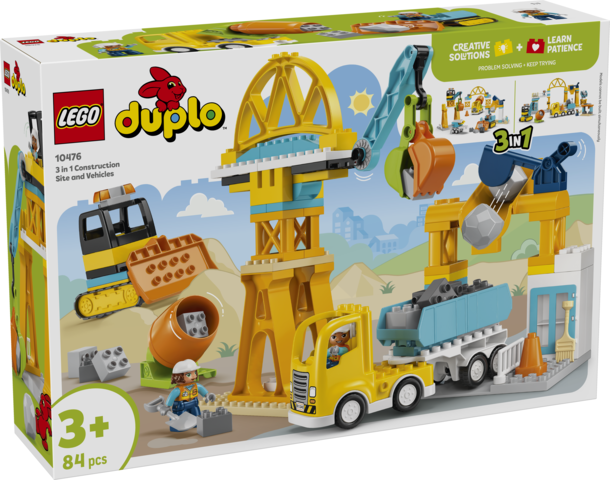 LEGO LEGO® DUPLO® Staveniště a vozidla 3 v 1 10476 (3 in 1 Construction Site and Vehicles)