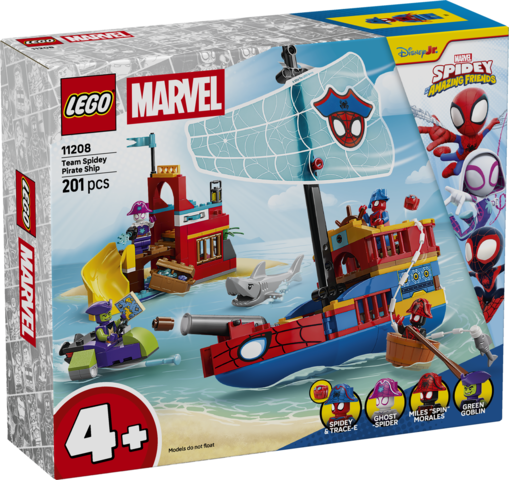 LEGO LEGO® Marvel Pirátská loď Spideyho týmu 11208 (Team Spidey Pirate Ship)