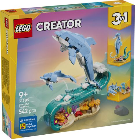 LEGO LEGO® Creator 3 v 1 Mořští živočichové: Krásní delfíni 31385 (Sea Animals: Beautiful Dolphins)