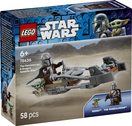 LEGO LEGO&reg; Mandalorian a Grogu a sp&iacute;drov&aacute; motorka 75436