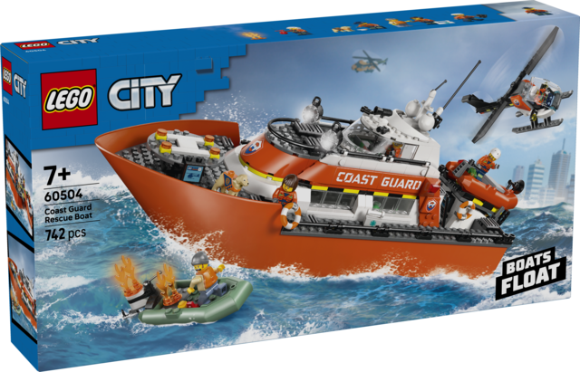 LEGO LEGO® City Záchranný člun pobřežní hlídky a vrtulník 60504 (Coast Guard Rescue Boat & Helicopter)