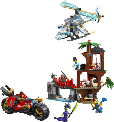 LEGO LEGO® NINJAGO® Souboj nindža vozidel a domek na stromě 71857