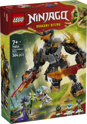LEGO LEGO® NINJAGO® Coleův expediční robot a dračí Zane 71854 (Cole's Mission Mech & Dragon Zane)