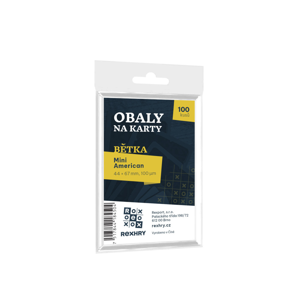 REXhry Obaly na karty REX - Mini American - Bětka - 44 x 67 mm 100ks