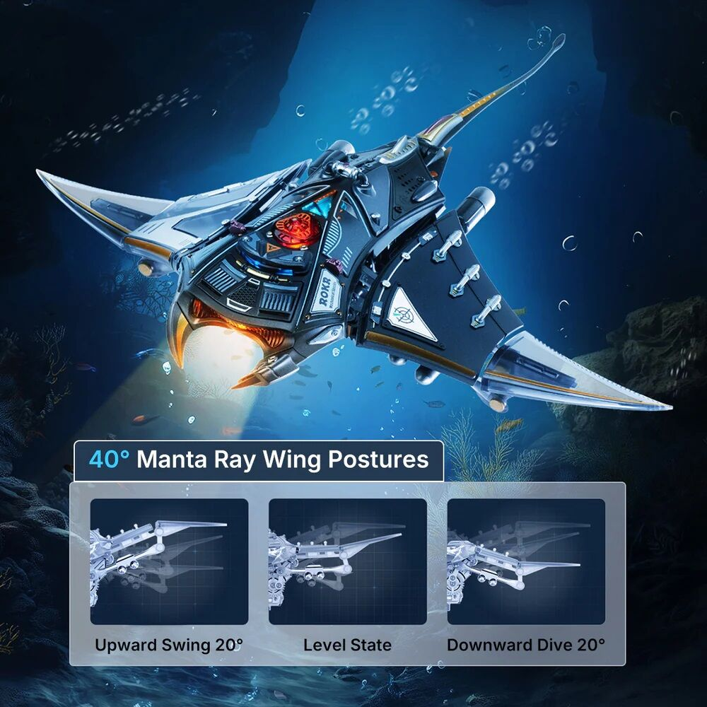 RoboTime 3D mechanická skládačka Manta Ray