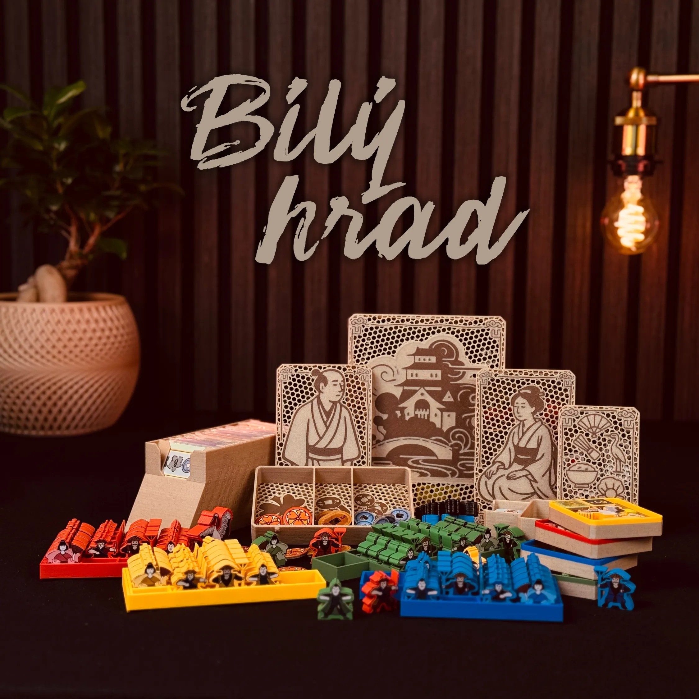 Woodneq B&iacute;l&yacute; hrad + Matcha - INSERT do hry Varianta: Deluxe dřevo NEN&Iacute; HRA! Insert:  The White Castle + Matcha