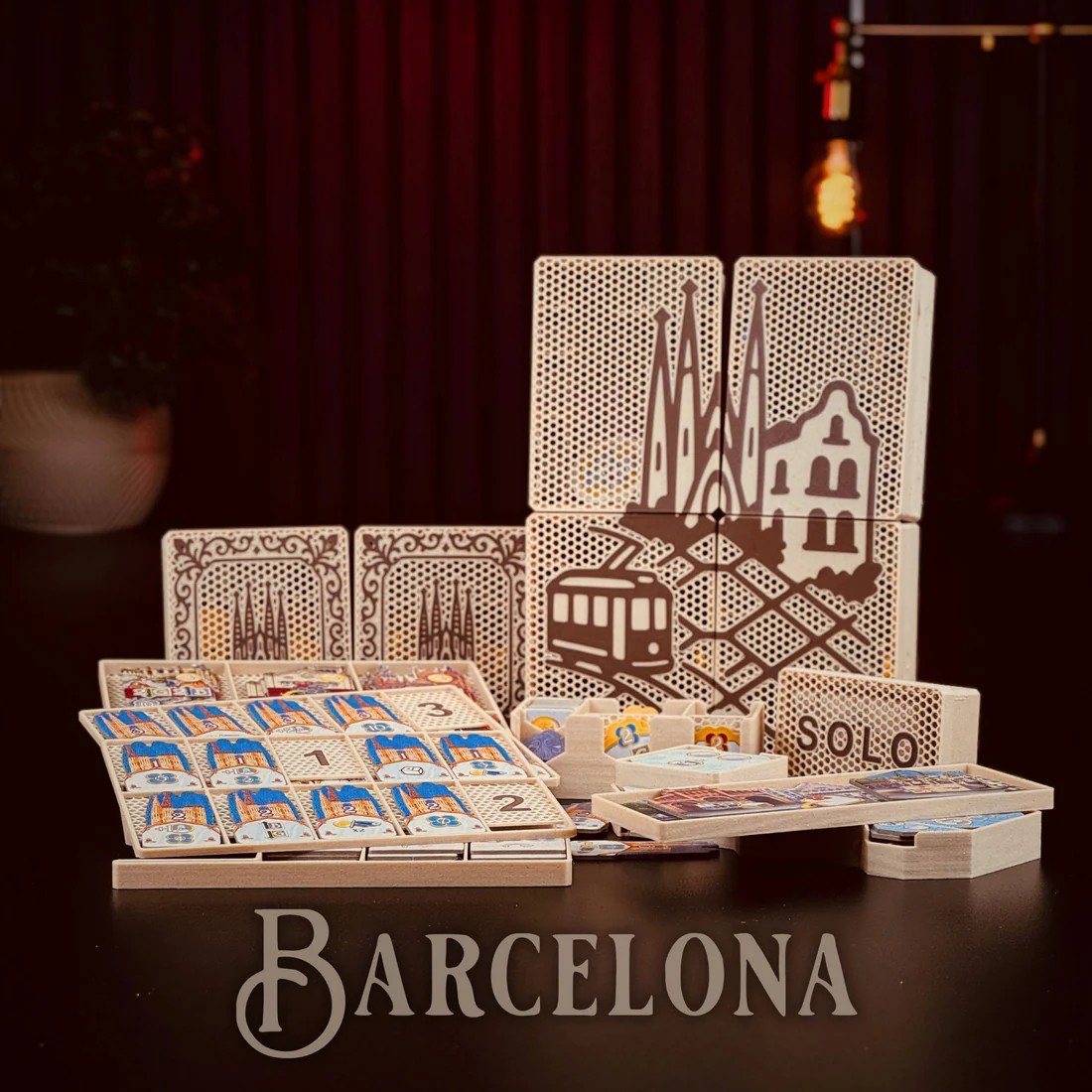Woodneq Barcelona - INSERT do hry Varianta: Deluxe dřevo NEN&Iacute; HRA! Insert: Barcelona