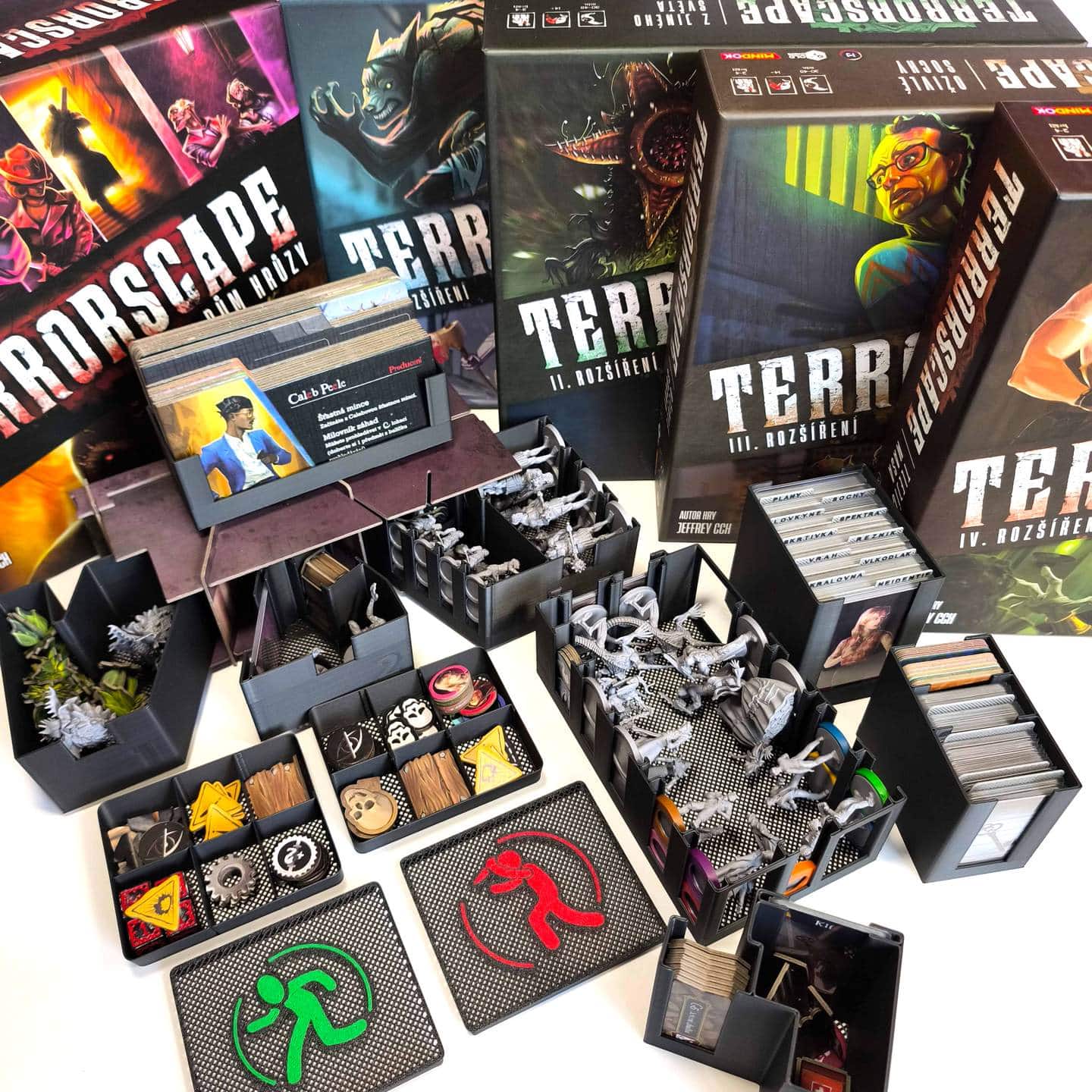 Inserty HERMAN Insert: Terrorscape + 4 rozšíření NENÍ HRA! Insert: Terrorscape