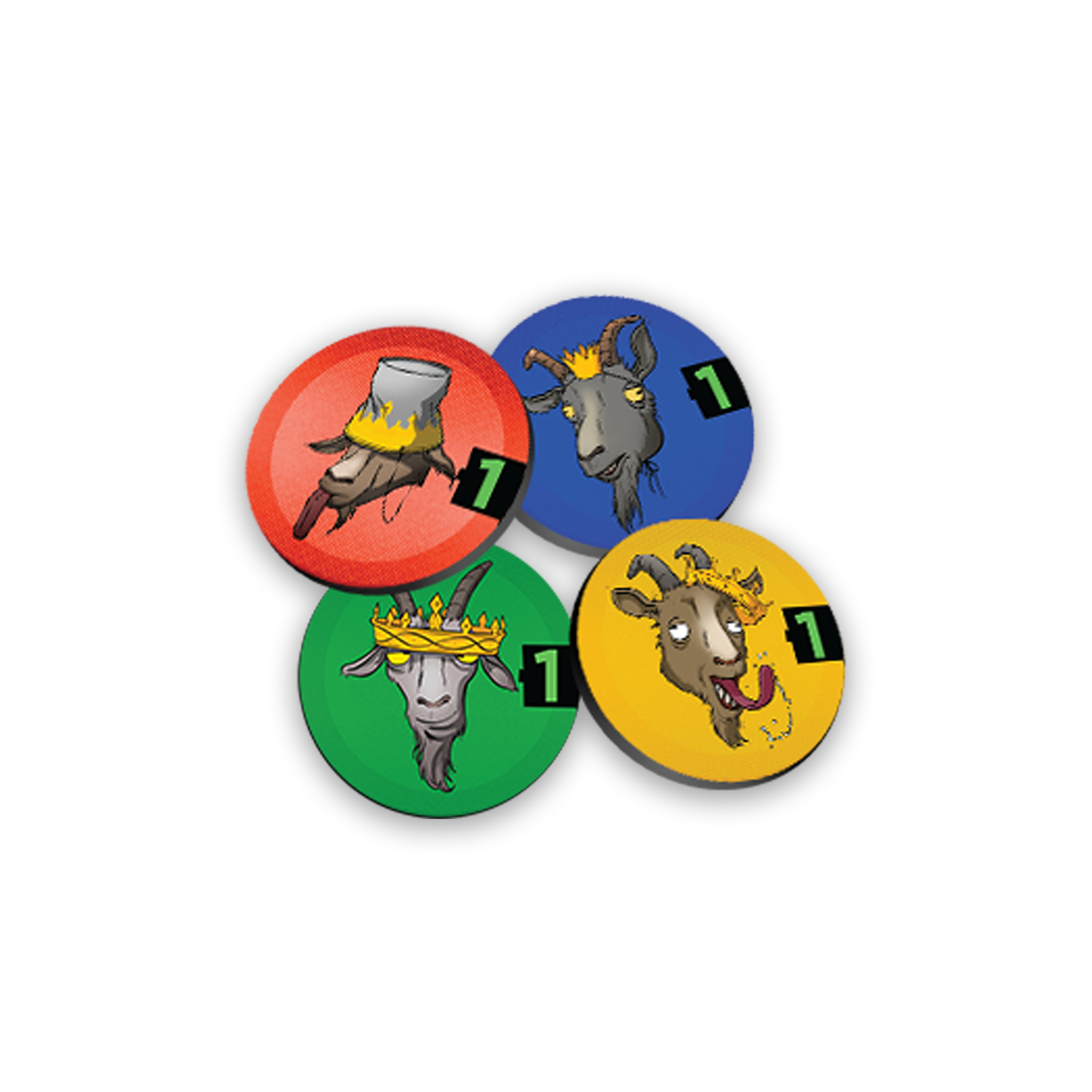 Mood Publishing Goat Simulator - Wooden Tokens