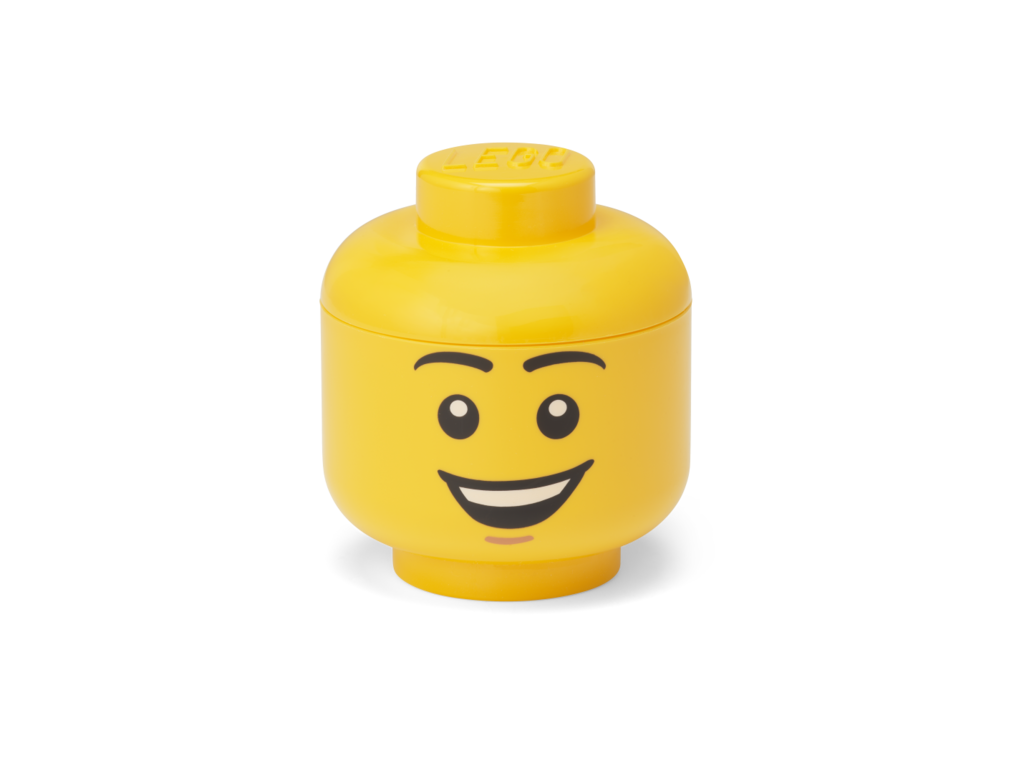 LEGO úložná hlava (mini) - šťastný chlapec