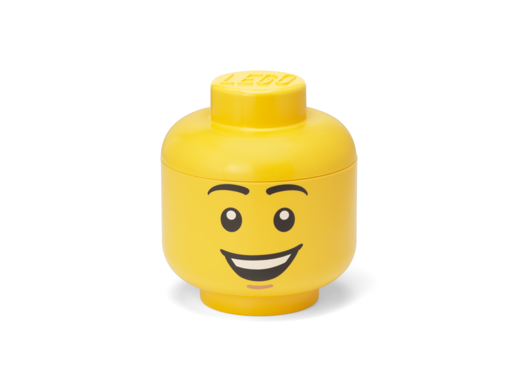 LEGO úložná hlava (velikost S) - šťastný chlapec