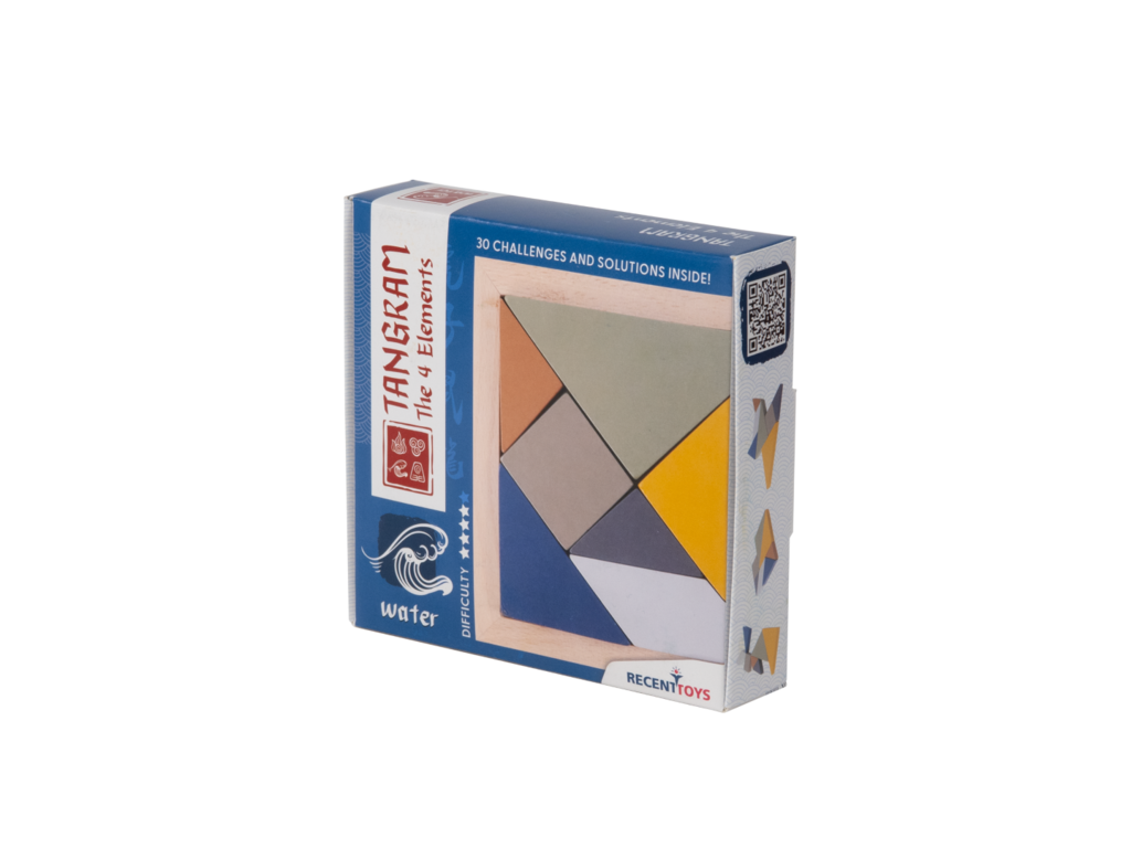 RECENTTOYS Tangram 4 elementy - voda