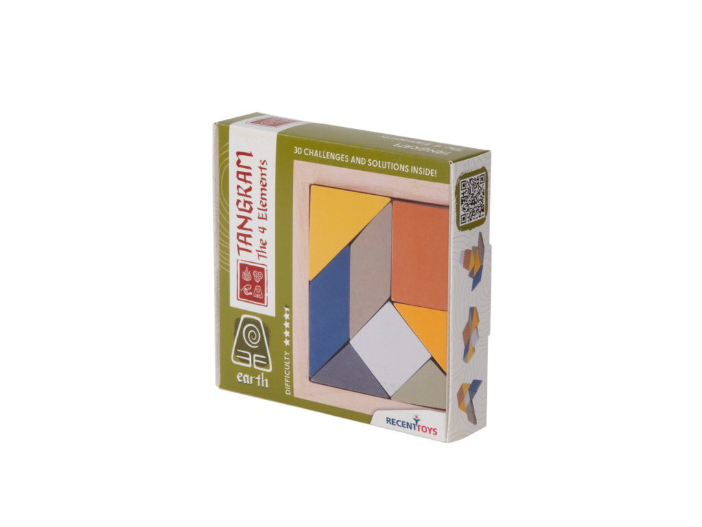 RECENTTOYS Tangram 4 elementy - země