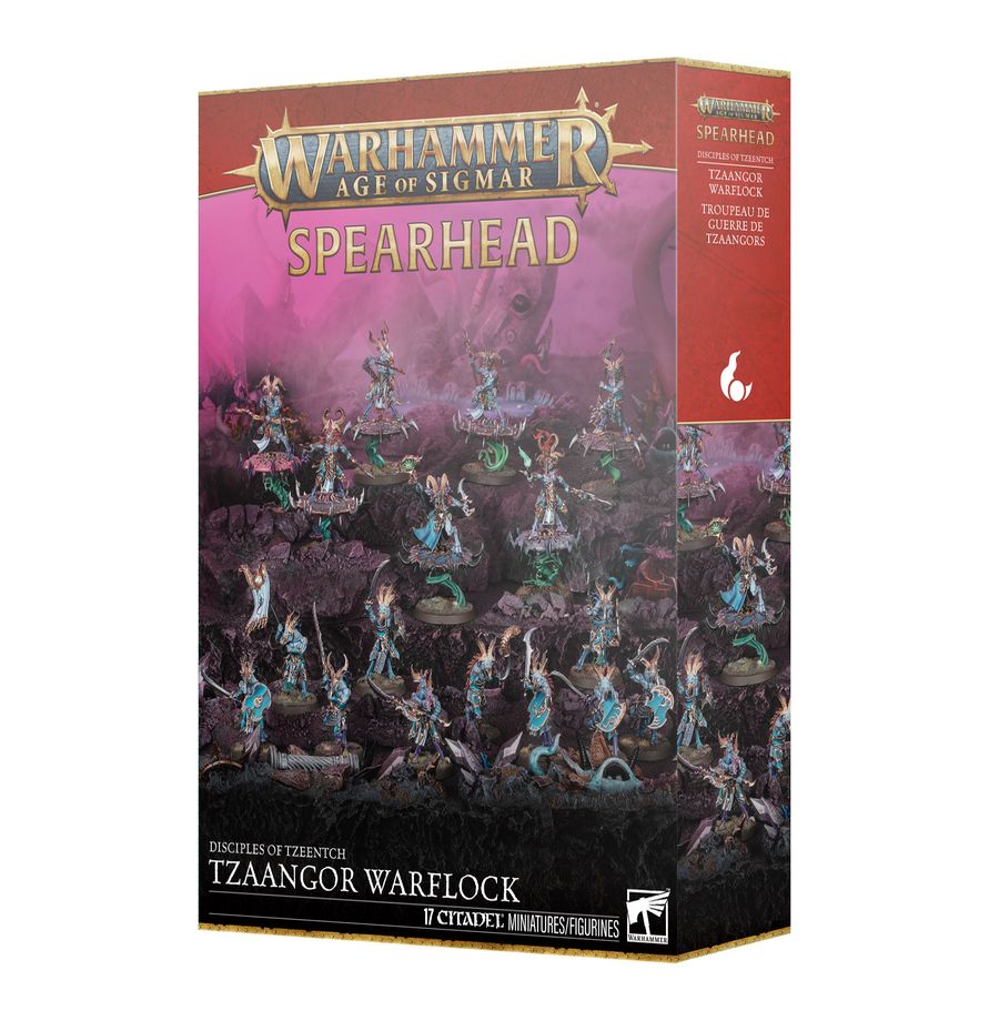 Games Workshop Warhammer Age of Sigmar: Spearhead: Disciples of Tzeentch – Tzaangor Warflock