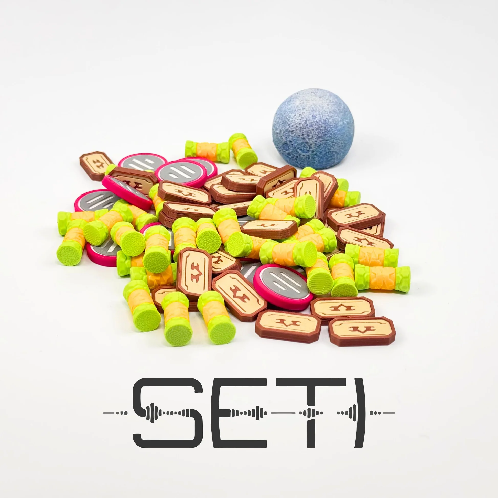 Woodneq SETI: Pátrání po mimozemské inteligenci - vylepšené žetony Varianta: Malovaný měsíc