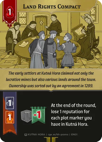 CGE Kutná Hora: Město stříbra – Land Rights Compact Promo Card