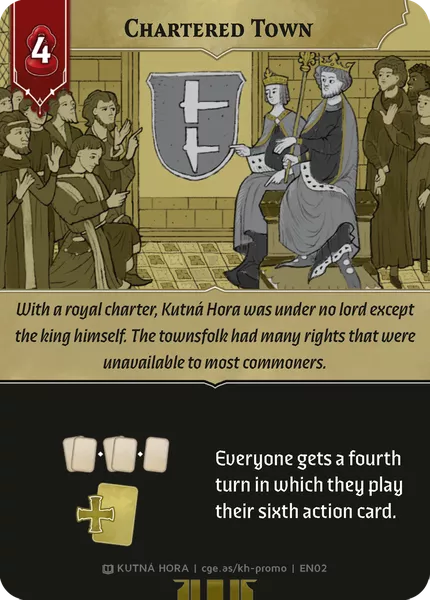 CGE Kutná Hora: Město stříbra – Chartered Town Promo Card