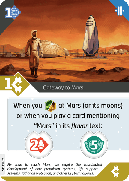 CGE SETI - Gateway to Mars promo card