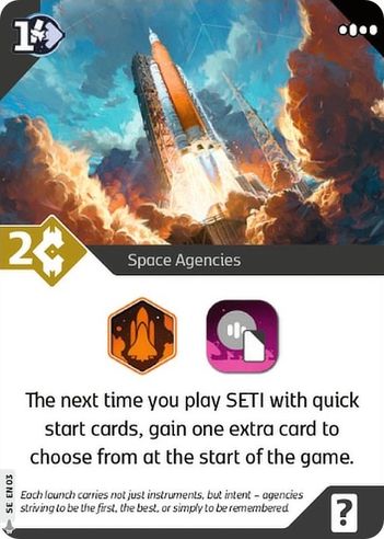 CGE SETI - Space Agencies promo card