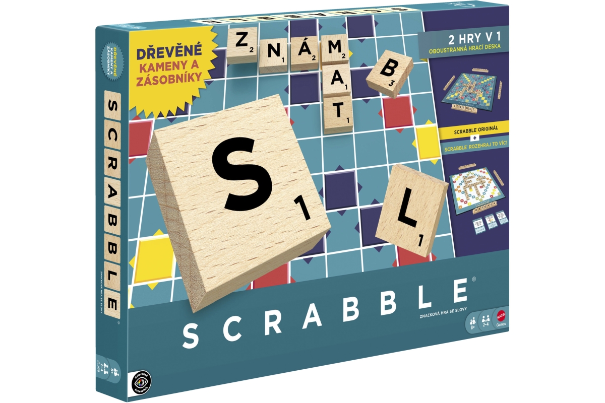 Mattel Scrabble CZ (Dřevěná edice)