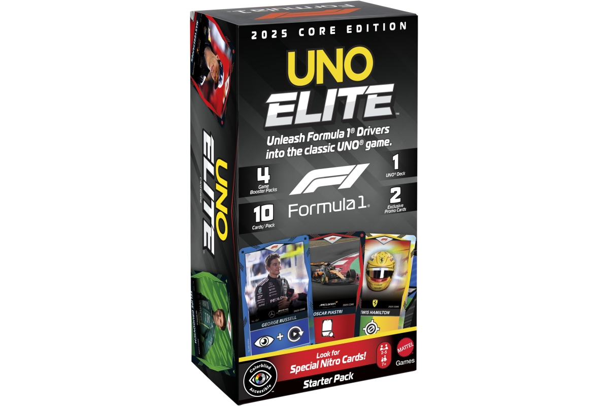 Mattel UNO Formula 1 Elite racers