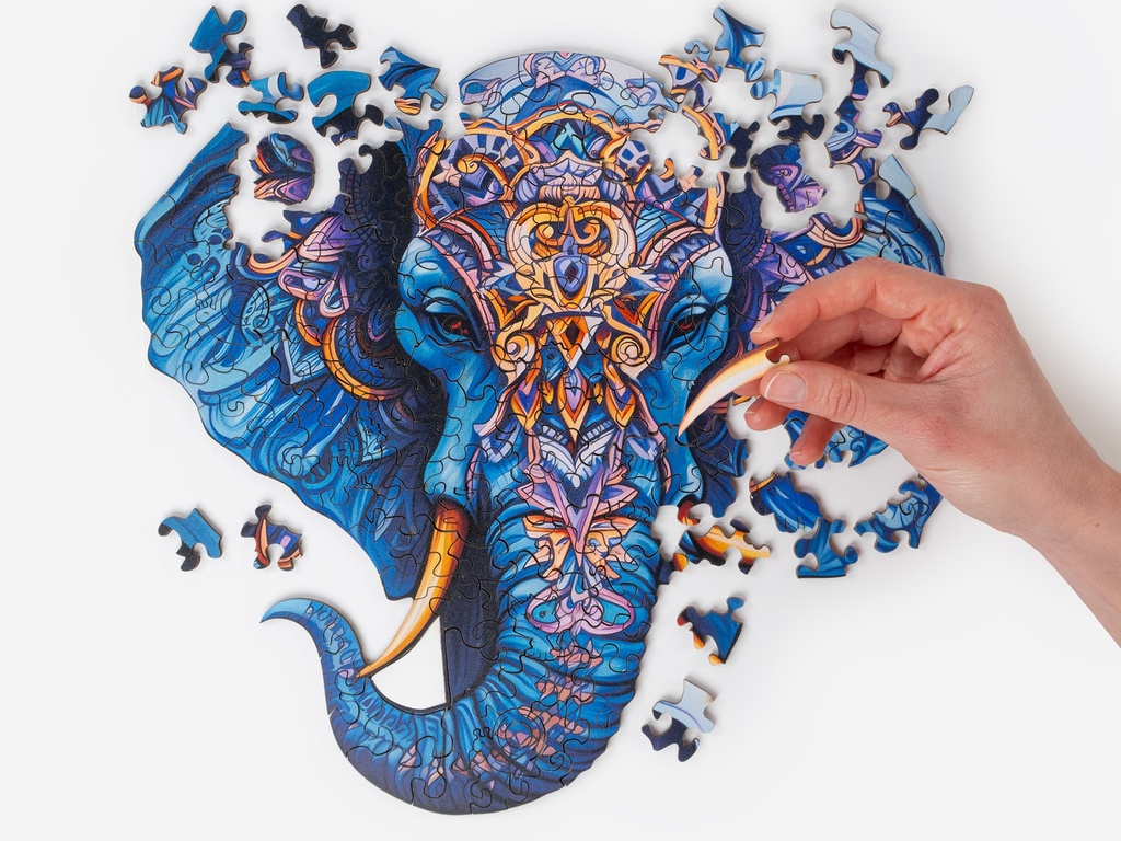 RECENTTOYS Dřevěné puzzle - Slon