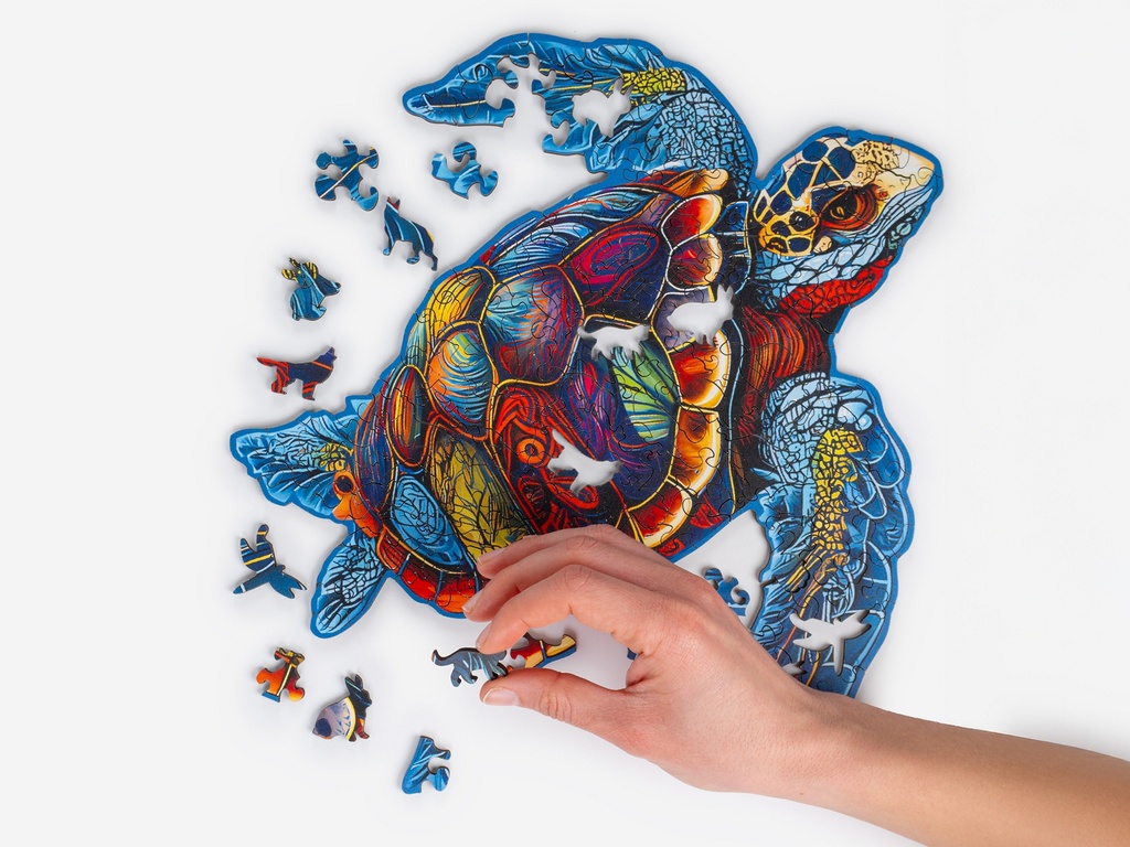 RECENTTOYS Dřevěné puzzle - Želva