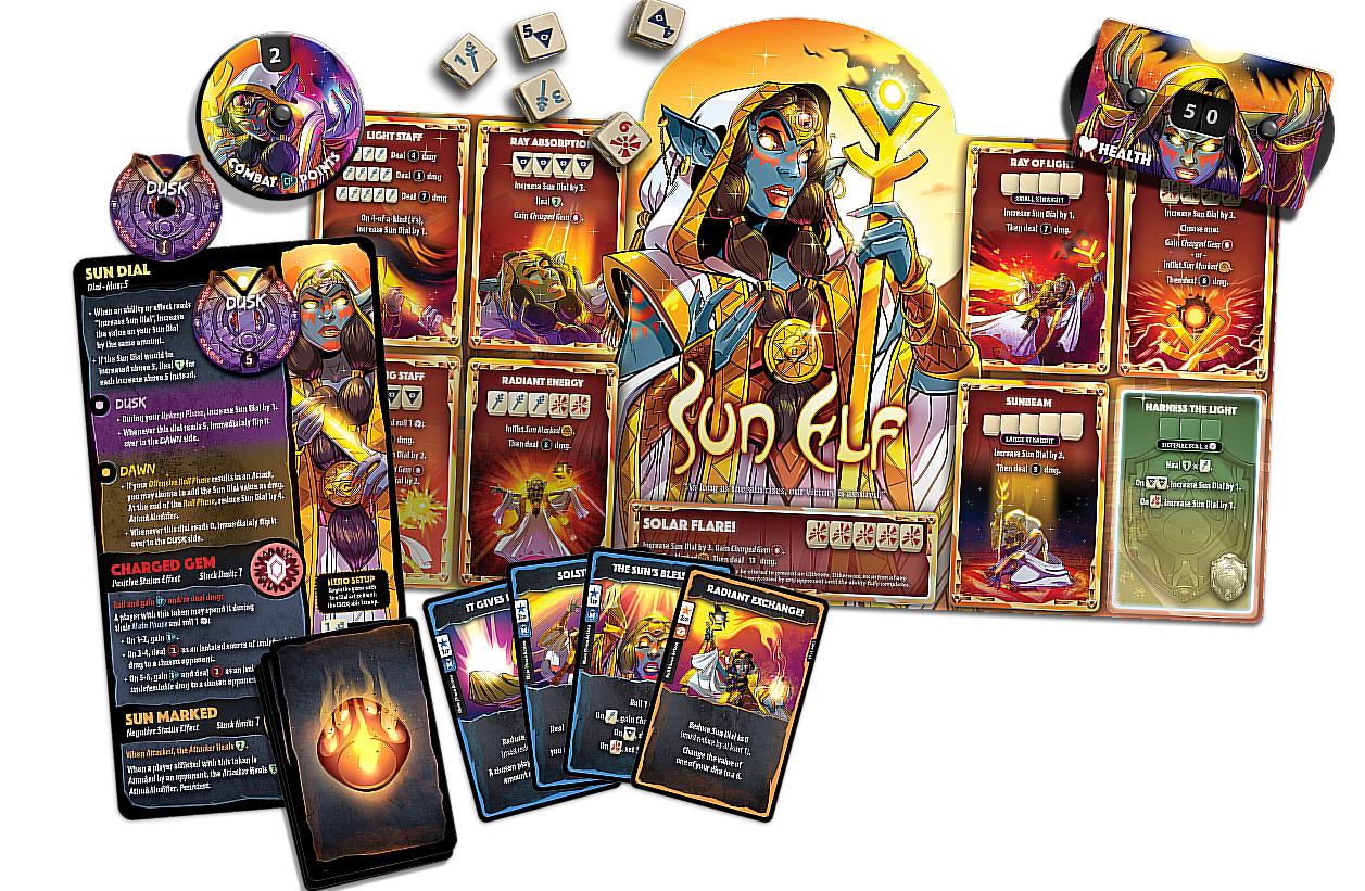 Roxley Games Dice Throne: Hero Pack Sun Elf