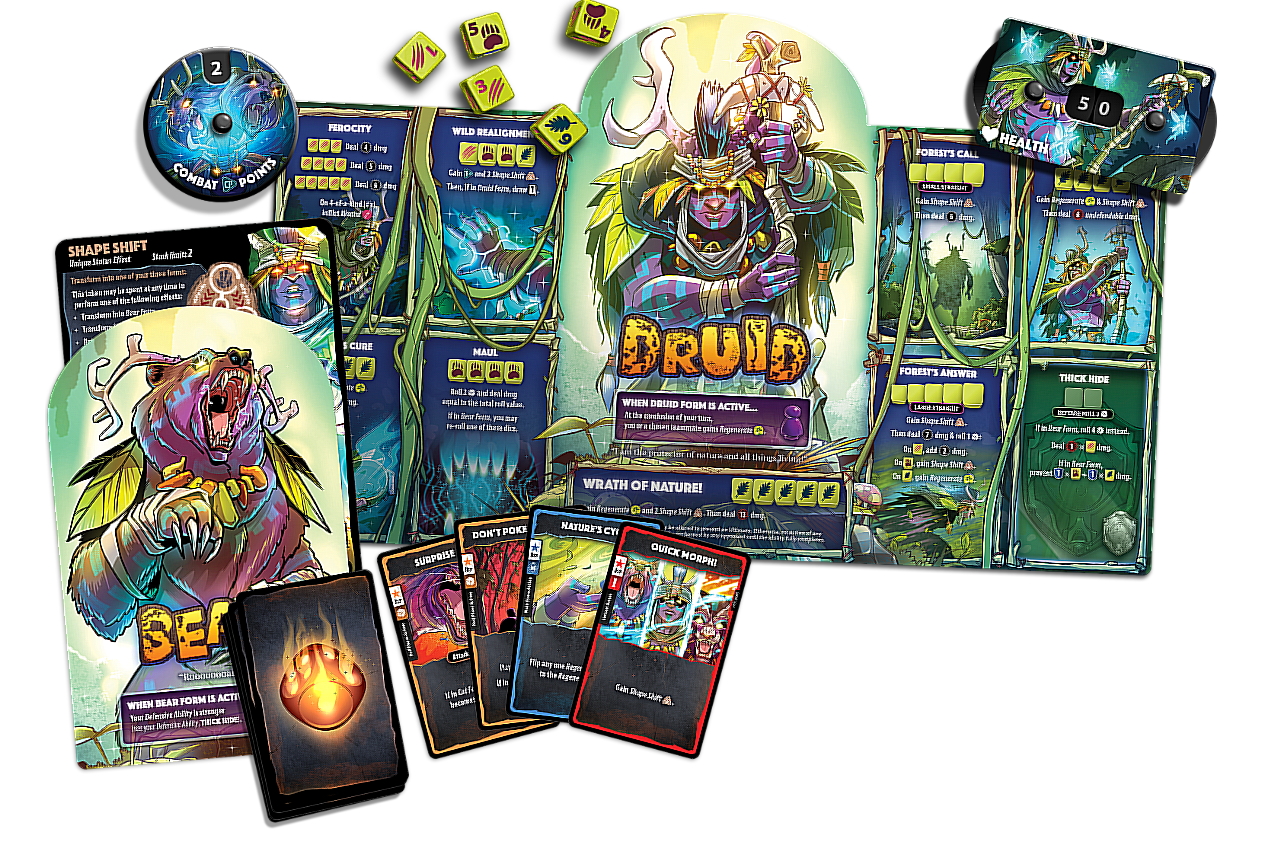 Roxley Games Dice Throne: Hero Pack Druid