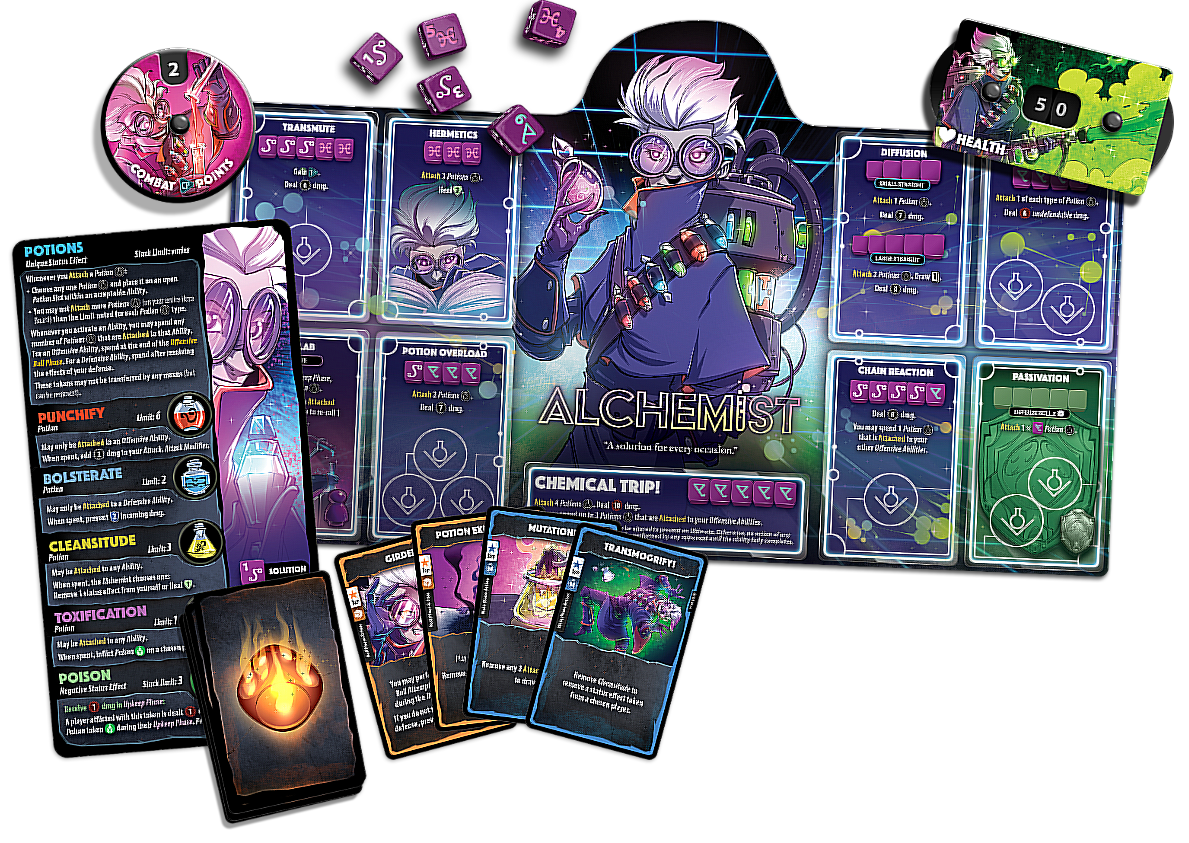 Roxley Games Dice Throne: Hero Pack Alchemist