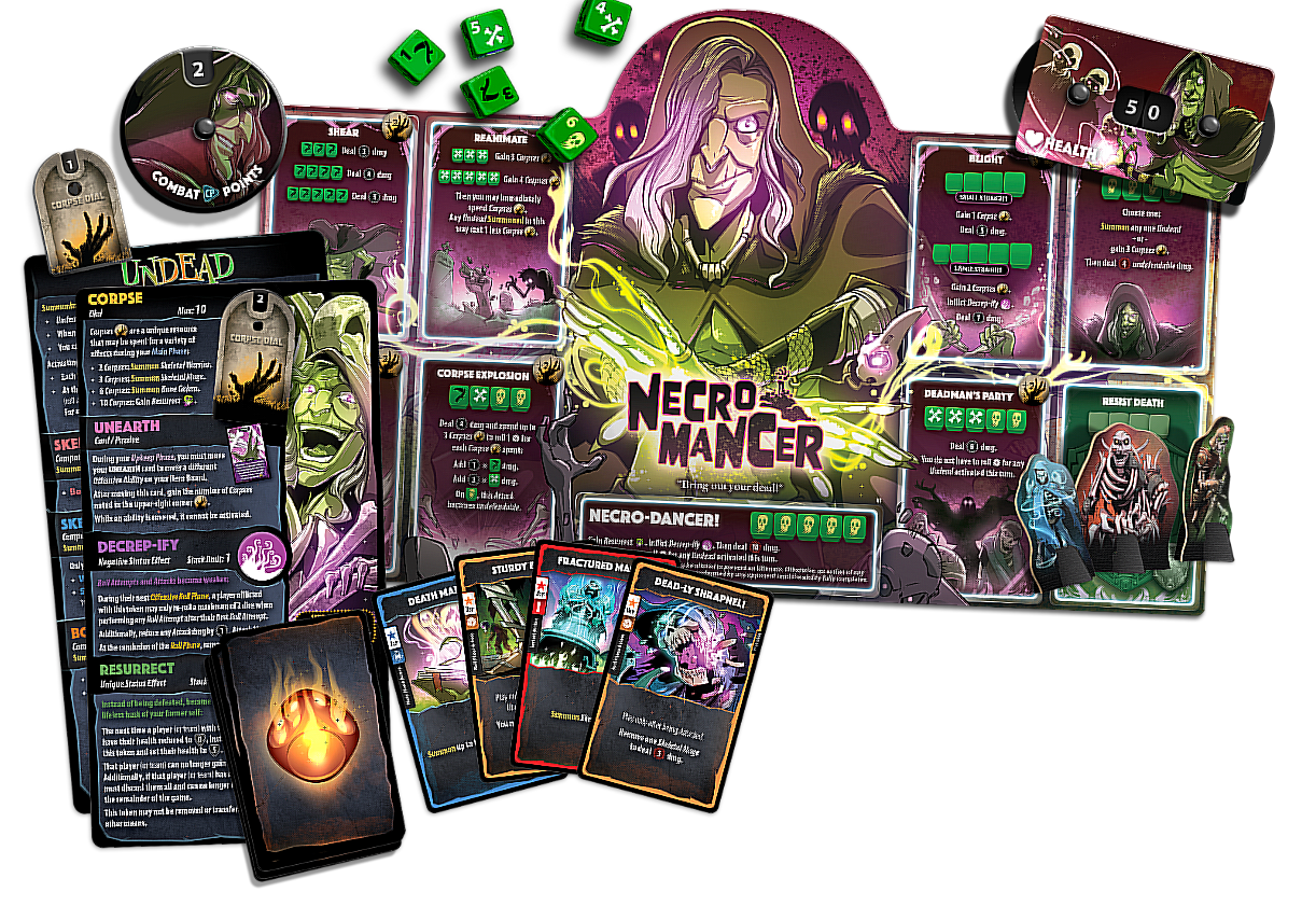 Roxley Games Dice Throne: Hero Pack Necromancer