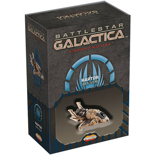 Ares Games Battlestar Galactica Starship Battles - Spaceship Pack: Raptor (SAR/ECM)