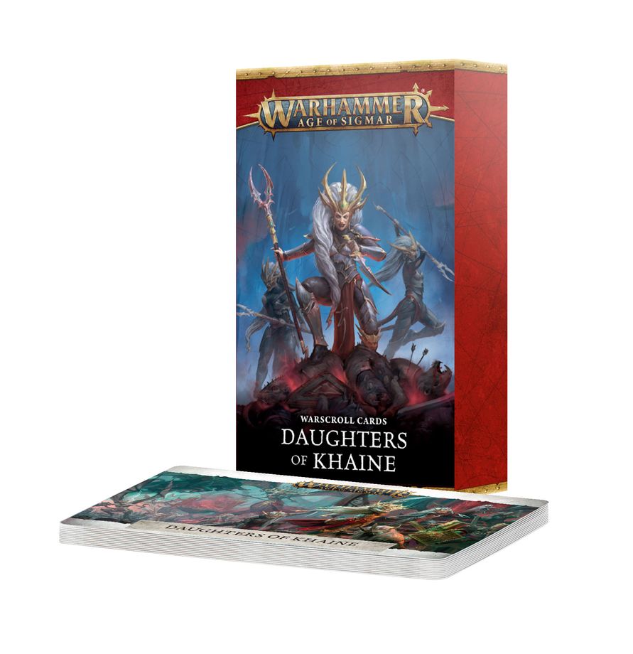 Games Workshop Warhammer Age of Sigmar: Warscroll Cards: Daughters of Khaine