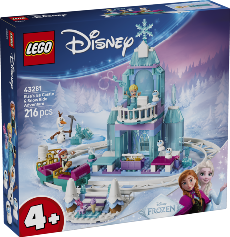 LEGO Poškozené - LEGO® Disney Elsin ledový palác a jízda na sněhu 43281