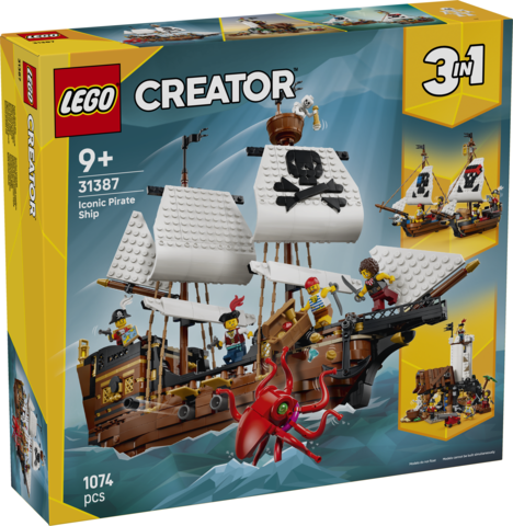 LEGO LEGO® Creator 3 v 1 Kultovní pirátská loď 31387