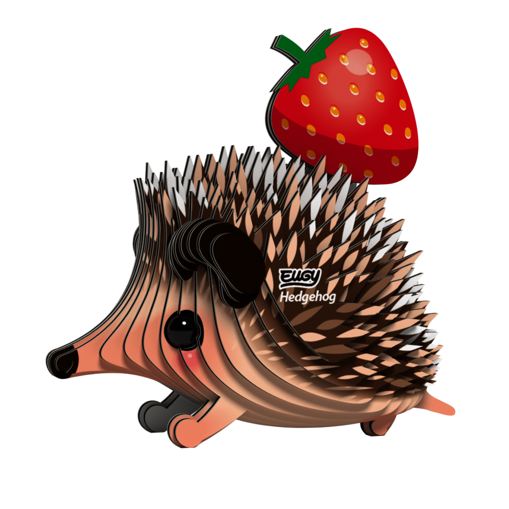 EUGY Ježek 3D kartonová skládačka