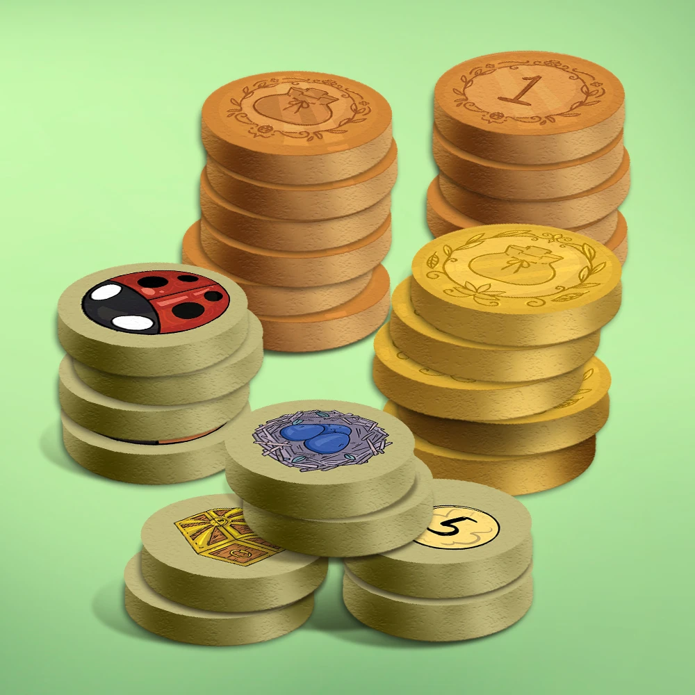 TLAMA games Toulky krajem: Sada dřevěných žetonů (A Wild Venture: Wooden Tokens)