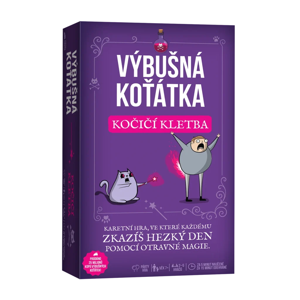 Asmodee Czech Republic Výbušná koťátka: Kočičí kletba