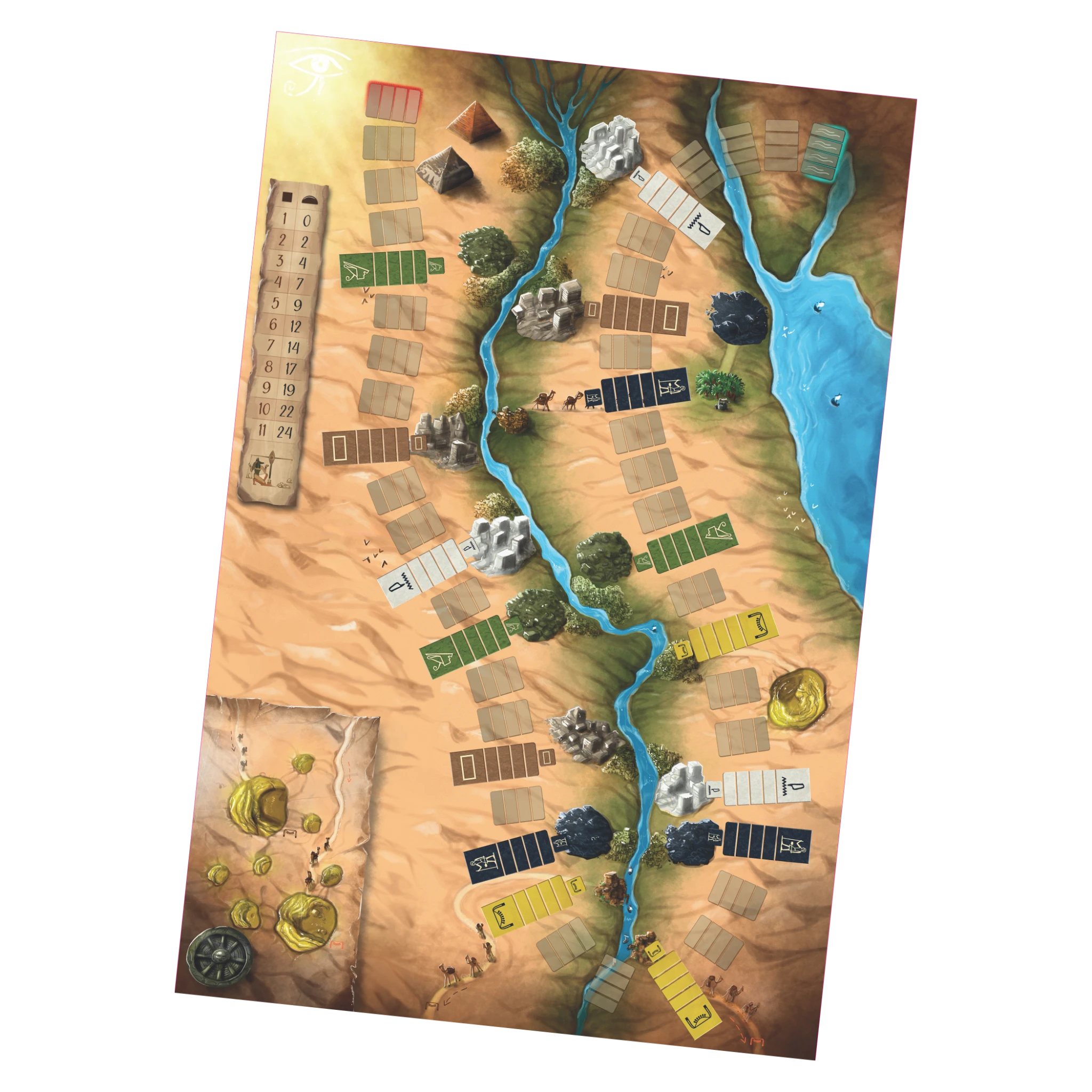 TLAMA games Sneferu: Stavitelé pyramid – playmat