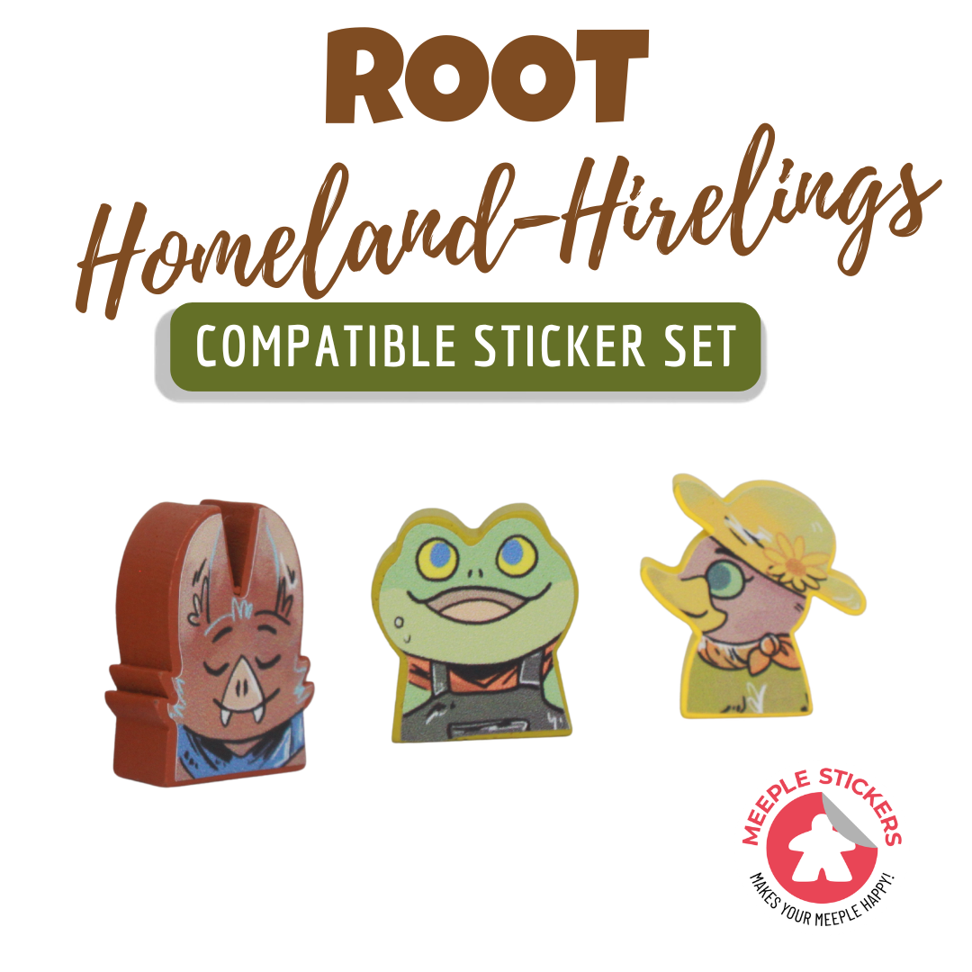 MeepleStickers Samolepky pro Root: Homeland Hirelings