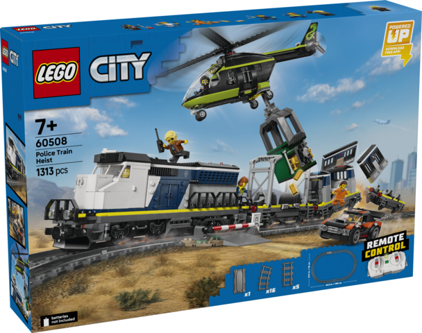 LEGO Poškozené - LEGO® City Loupež v policejním vlaku 60508