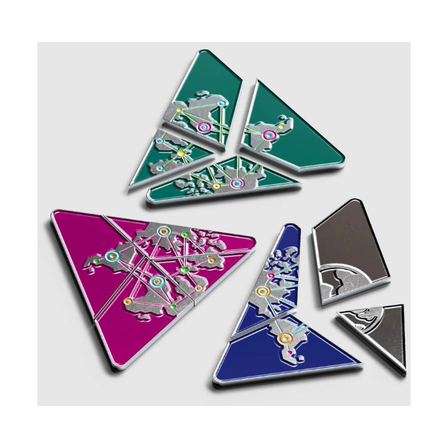 Allplay Triangulation: Deluxe Metal Tokens