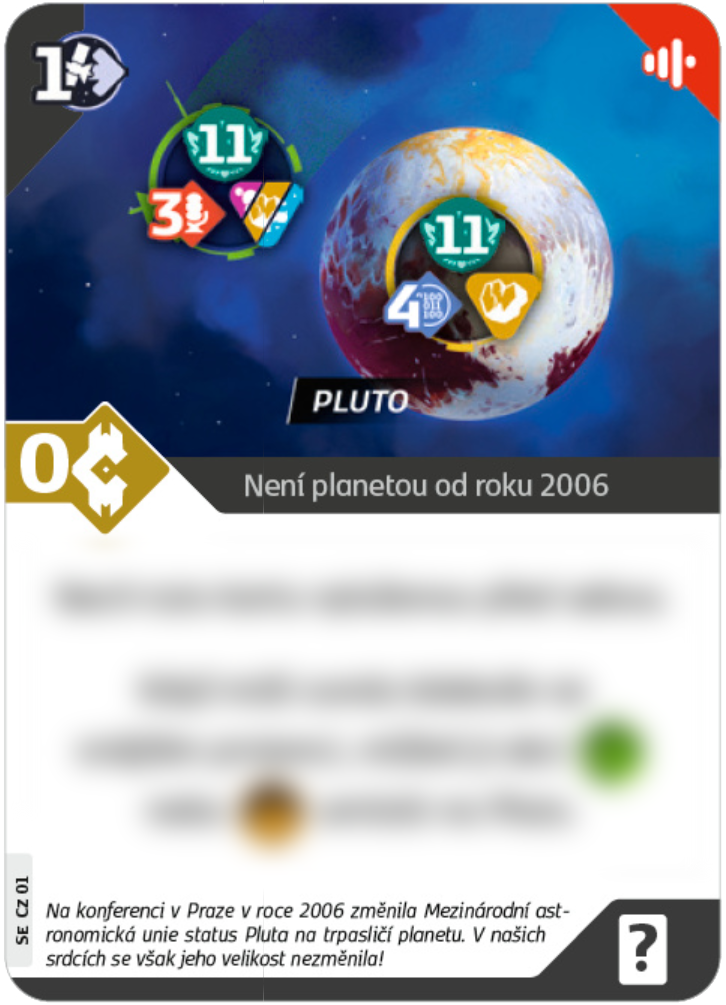 Mindok SETI - Pluto promo karta