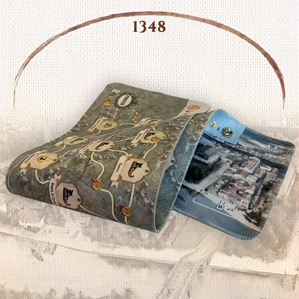 TLAMA games Inferno: 1348 - Oboustranná neoprenová herní podložka k rozšíření
