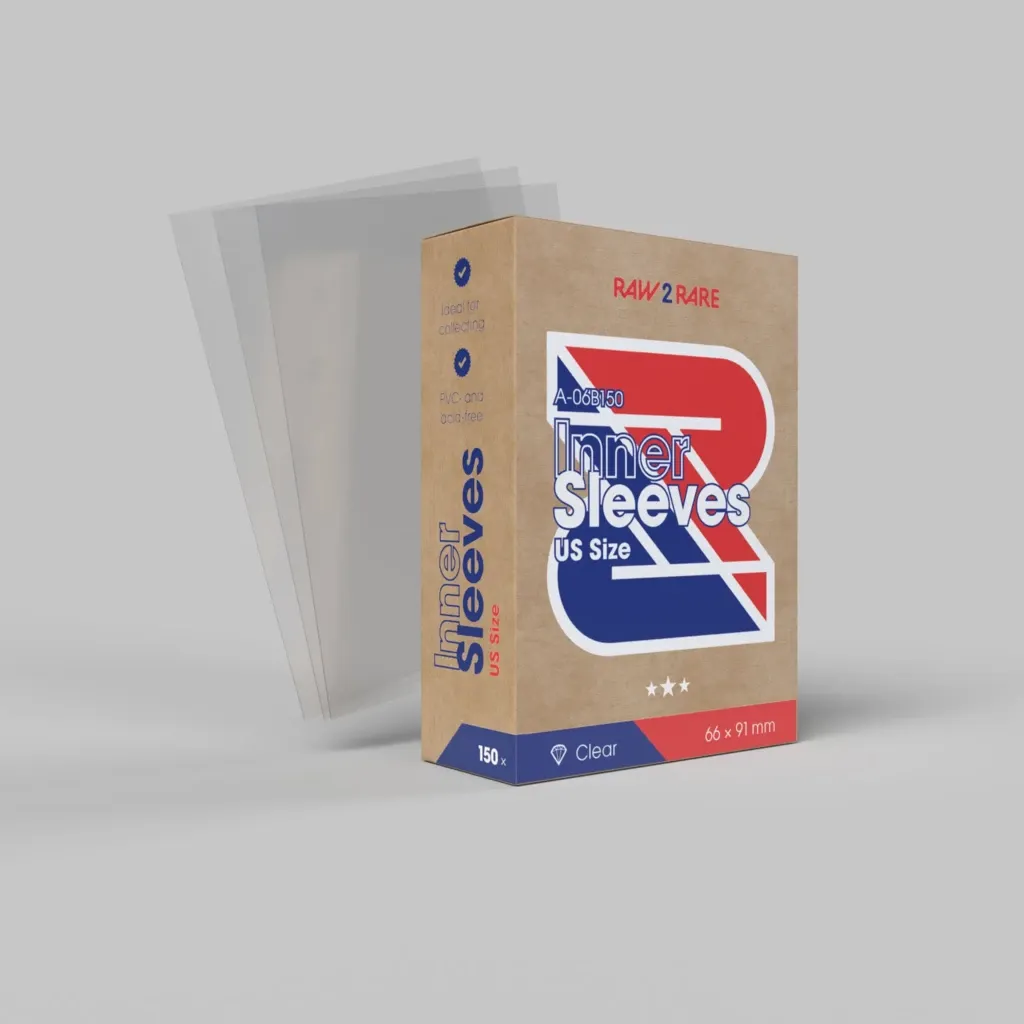 raw2rare Inner Sleeves US (150 ks) - Obaly na karty