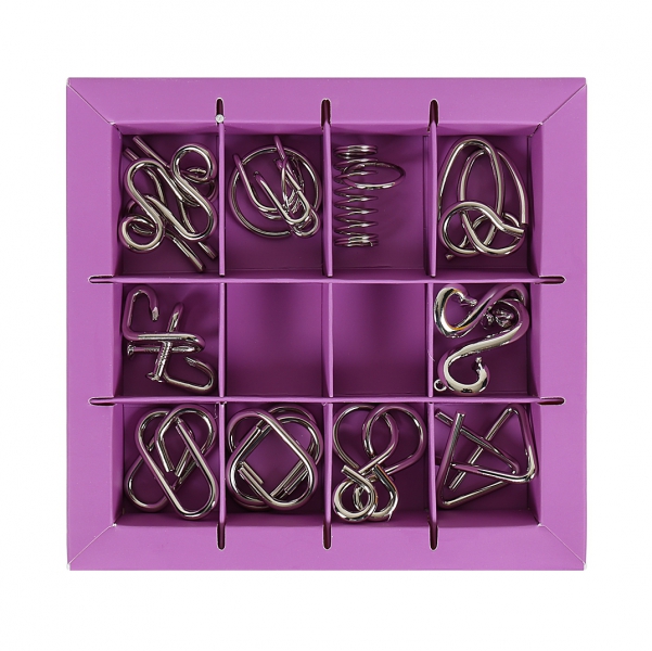 Albi Sada 10 hlavolamů - červená Obrázek