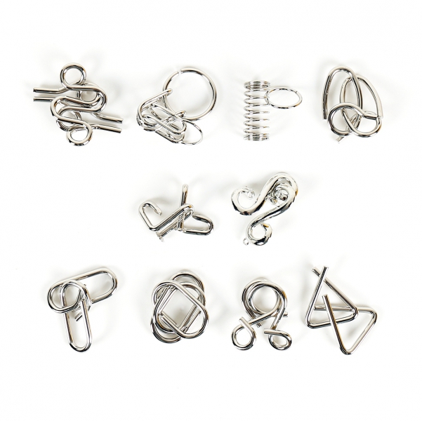 Albi Sada 10 hlavolamů - červená Obrázek