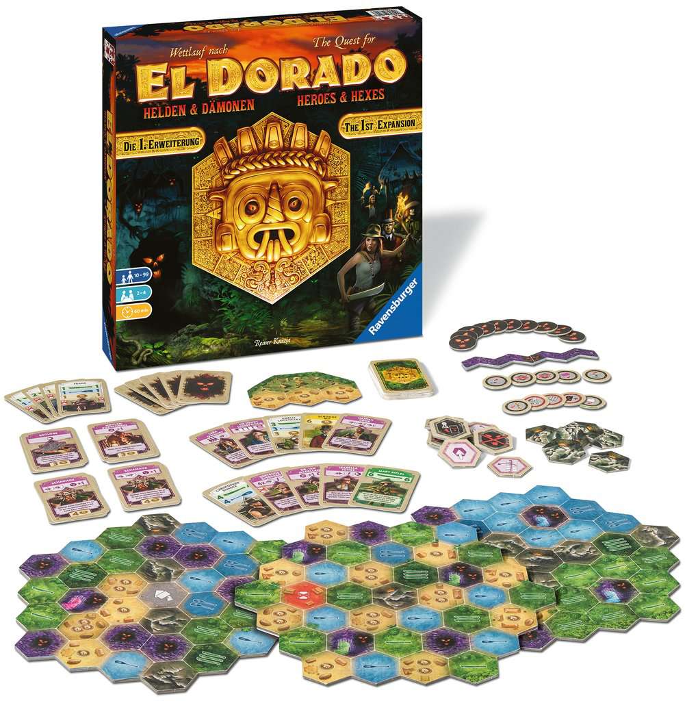 Ravensburger The Quest for El Dorado: Heroes and Hexes EN/DE Obrázek