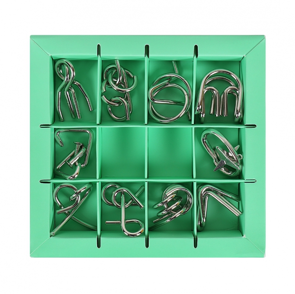 Albi Sada 10 hlavolamů - červená Obrázek