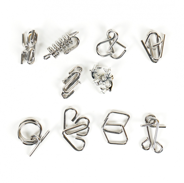 Albi Sada 10 hlavolamů - červená Obrázek